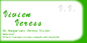 vivien veress business card